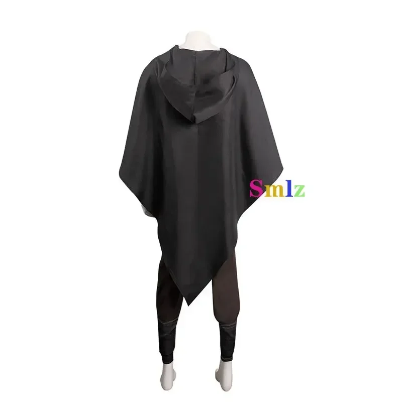 2025 New Anime Puss Cosplay Death Wolf Costume Outfit Black Hoodie Cloak Pants Boots Set Halloween Carnival Party Suit RQR67
