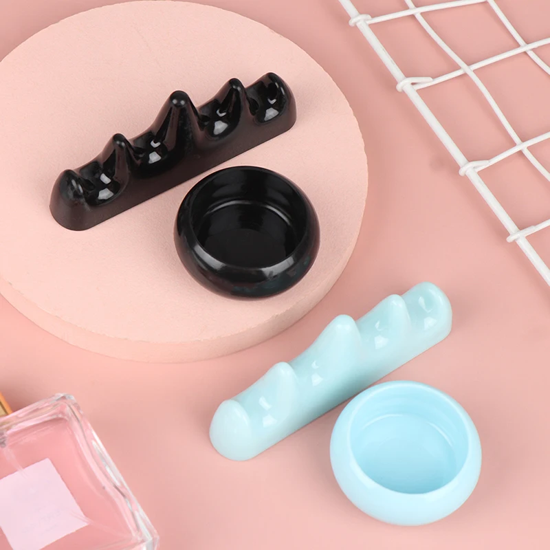 1Pc Nail Art Pen Washing Pen Cup With Holder Alcohol Nail Washing Cleaning Cup Pen Holder Manicure Tools