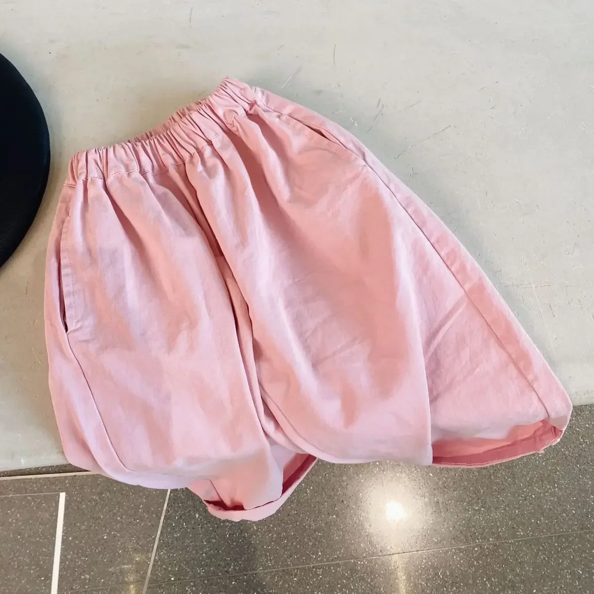 Pantalones rectos rosas para niñas, mallas informales versátiles de pierna ancha, ropa para niños, otoño