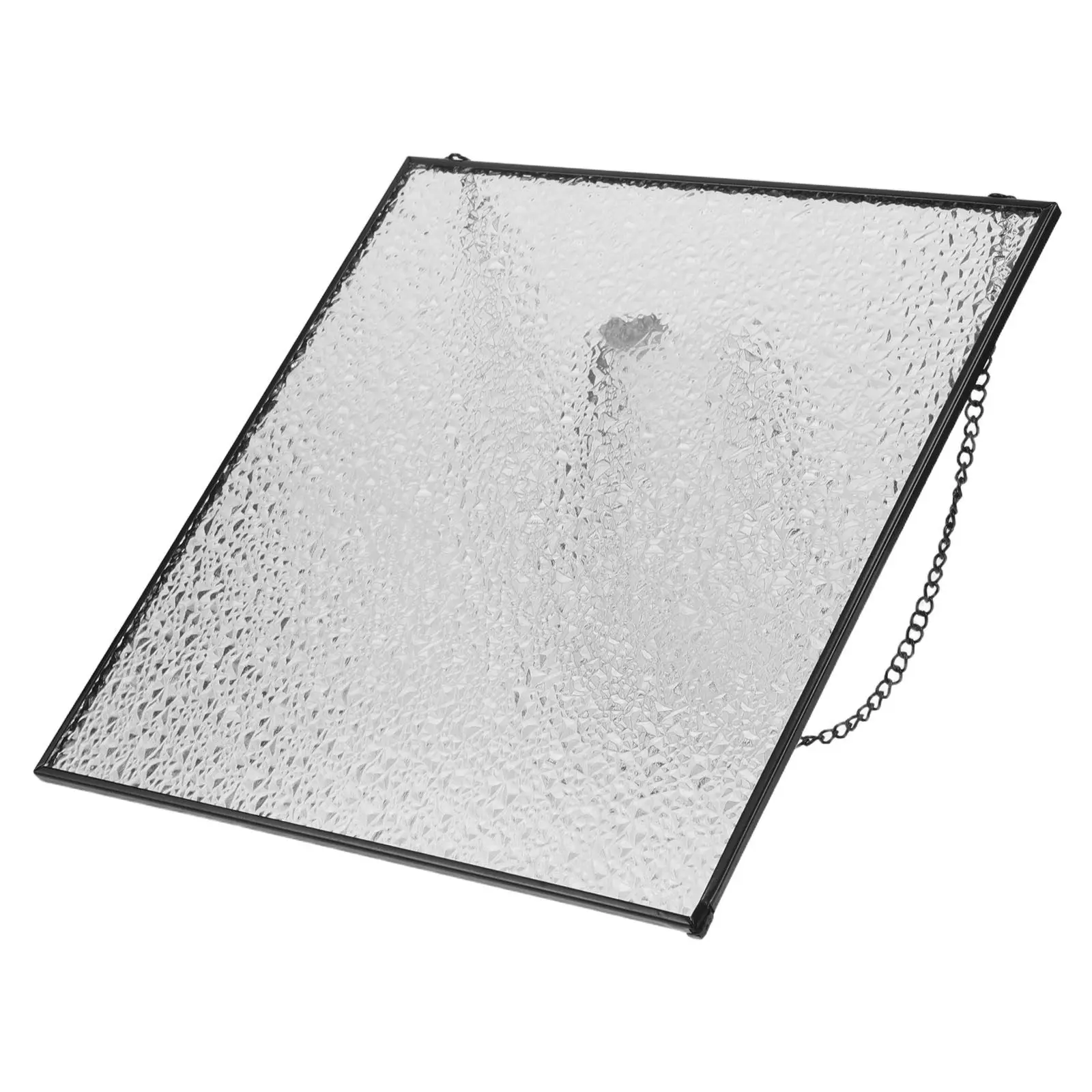 7.9inch Square Glass Sun Catcher Blank Unfinished Window Hanging Decor Premium Light Transmission DIY Suncatcher for Indoor