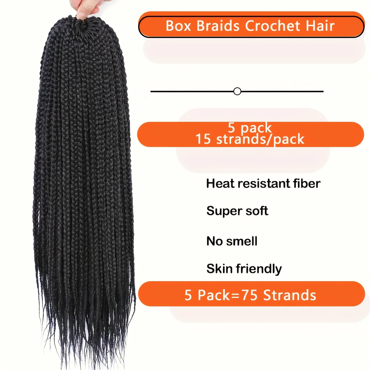 الاصطناعية آلهة صندوق الضفائر الكروشيه الشعر 14/18/24 بوصة قبل يحلق الكروشيه صندوق الضفائر الكروشيه الشعر للنساء تجديل الشعر