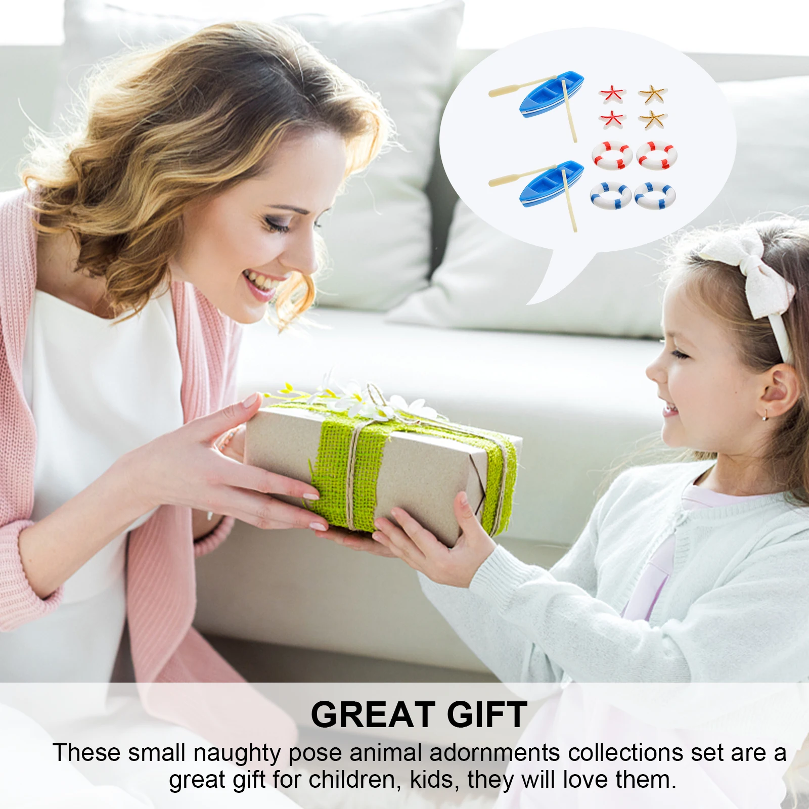 

Creative naments Resin Mini Buoy Decorations Miniature Models Exquisite Crafts Shape Figurines for Moss