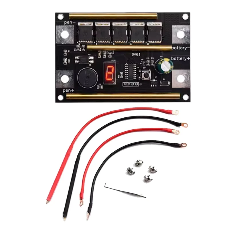

Hot 18650 Lithium Battery Spot Welding Machine Pen Control Motherboard Touch Welding Machine 12V Diy 9 Gear Output