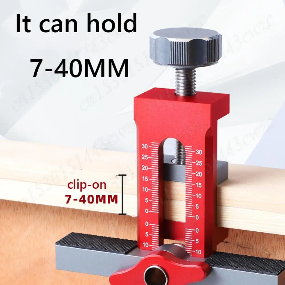 New 2In1 Woodworking Cabinet Door Installation Mounting Jig Quick Positioning Panel Rebounding Device Drilling Woodworking Tool