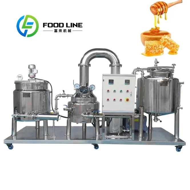 Large Capacity Vacuum Honey Concentrator Big material tank design meet mass raw honey treatment for large scale bee enterprises