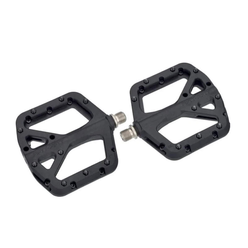 

Велосипедные педали FIFTY-FIFTY с 9/16-дюймовыми осями CrMo, педали для горного велосипеда MTB, нейлоновая композитная легкая и широкая плоская платформа