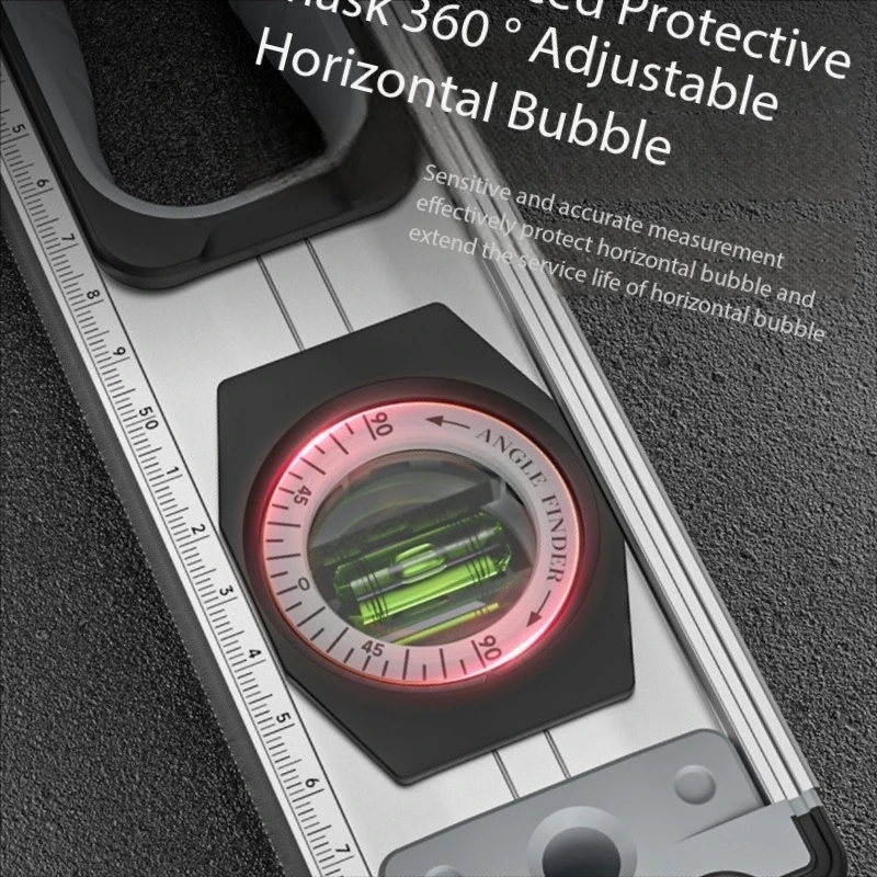 Livello elettronico digitale ad alta precisione Goniometro Cercatore angolare Inclinometro Righello per test dell'angolo di livello magnetico da 360 gradi