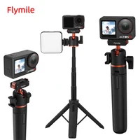 Flymile Action 5 Pro trípode Base de liberación rápida 21,25 pulgadas palo de Selfie para DJI OSMO Action 4 mango de accesorios con Base magnética