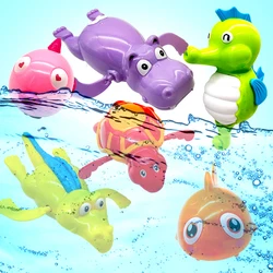 Baby Bath Toys Bathing Cute Swimming Turtle Whale Pool Beach Classic Chain Clockwork Water Toy For Kids Water Playing Toys