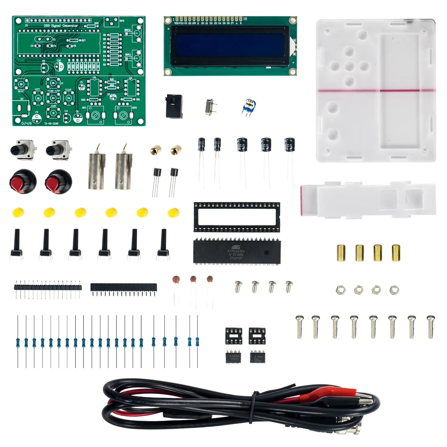 DDS Function Signal Generator Kit Single Power Supply Distortion-free Pulse Sine Wave Square Wave DIY Welding Loose Parts