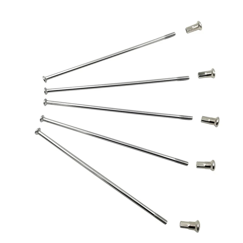 AliExpress JQORG 8G Diameter 4.0 mm Spokes Straight Pull / Head Motorcycle Spokes 304 Stainless Steel Equal Diameter Motorcycle Steel Wire