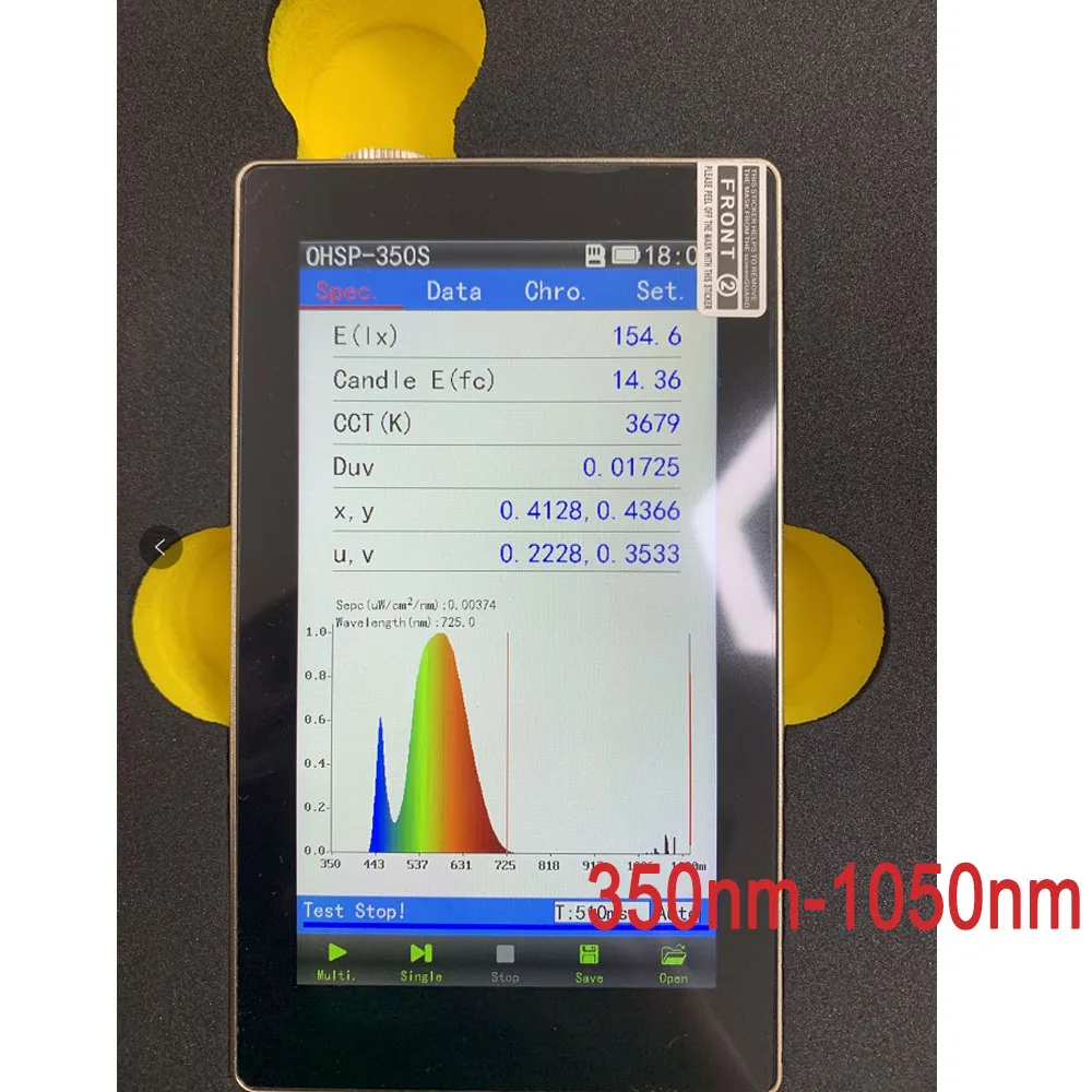 

OHSP350S LED Light Spectral Irradiance Meter Spectrometer 350-1050nm Light Meter