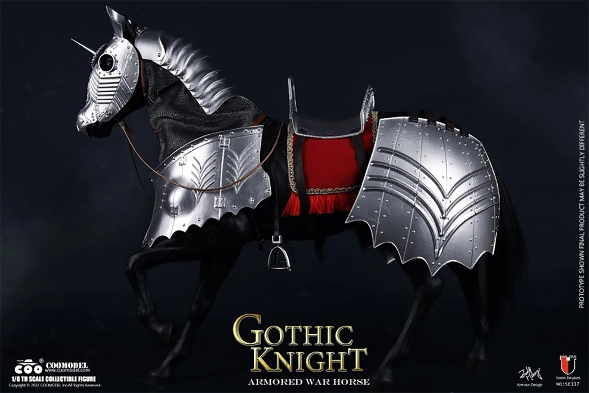 

COOMODEL SE117 1/6 Super Alloy Empire Series Gothic Armored War Horse Collectible Model Toys Gift