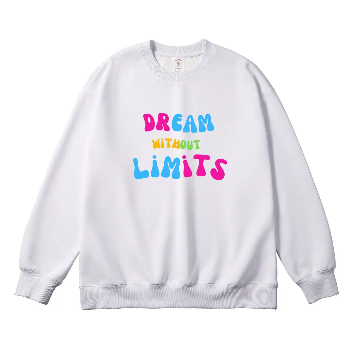 Oversized Pullover for Women Colorful Graphic Woman Tops Women's Sweatshirt Round Neck Long Sleeve Autumn Thick Clothes
