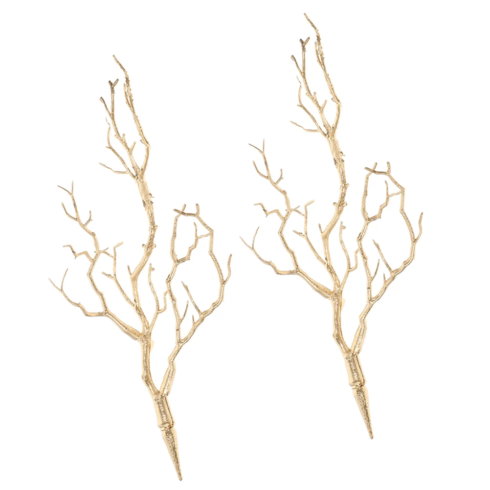 

2Pcs Fake Tree Branches Plastic Eco-Friendly Realistic Decorative Plants for Home Office Window Box Decorative Plants