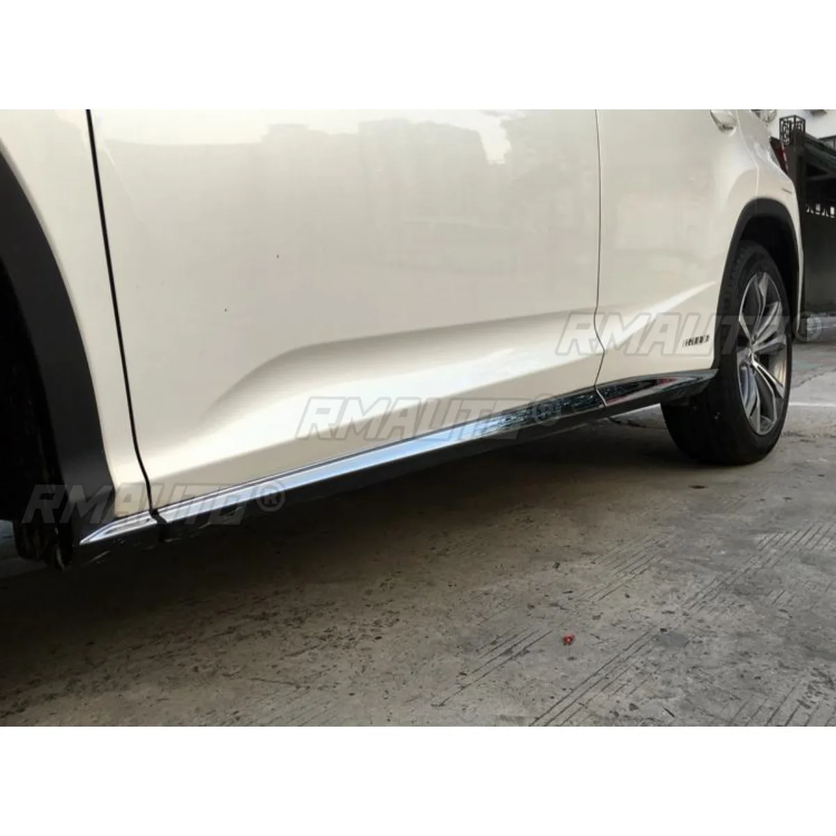 For Lexus RX200t 450h 2016-2022 Car Side Skirt Lip Spoiler Extension Diffuser Guard Car Side Skirt Splitter Apron Accessories