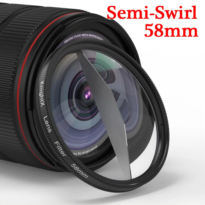 KnightX Camera Prisma Split Kaleidoscope Filter 52mm 55mm 58mm 67mm 72mm 77mm 9