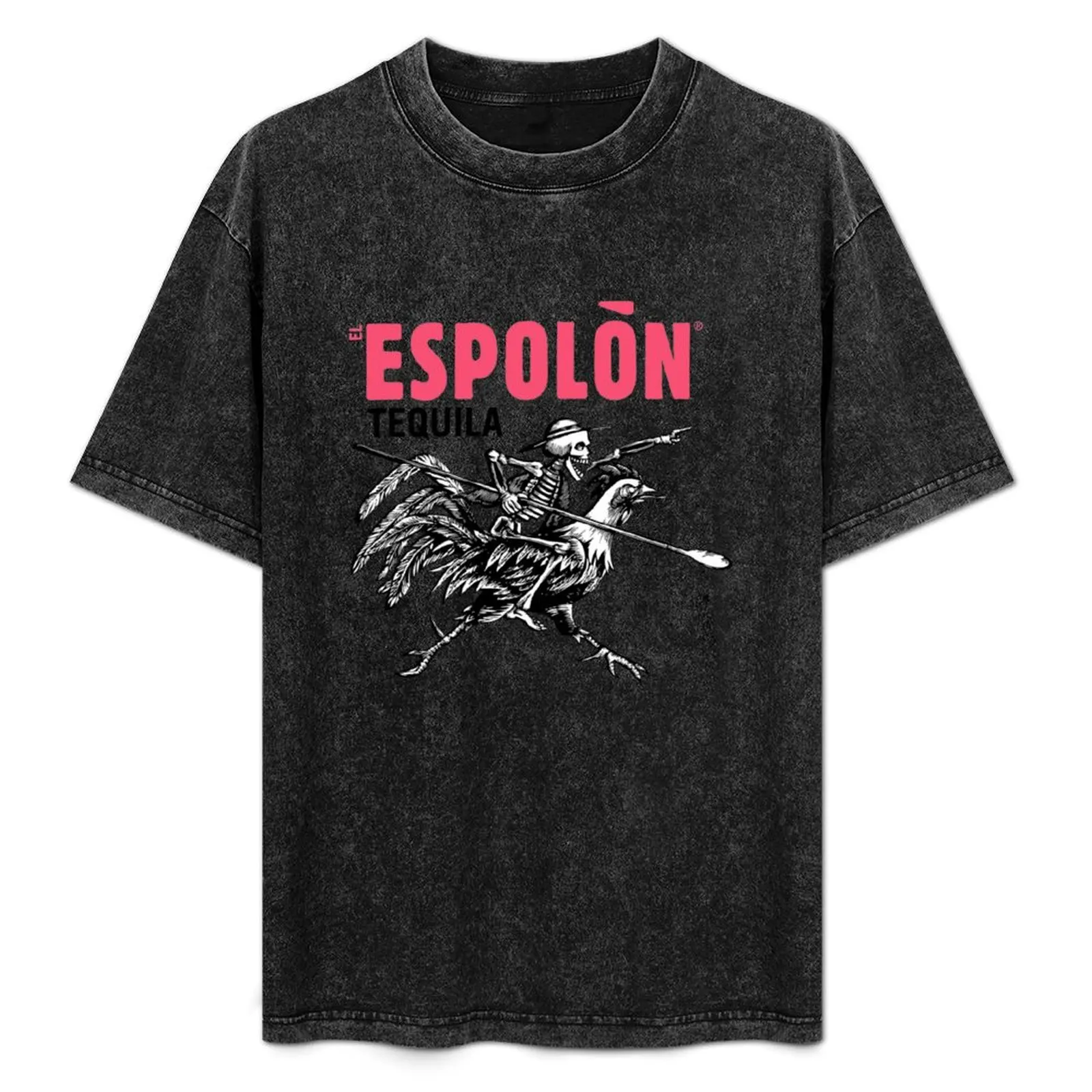 Camiseta Espolon Tequila Essential, Camiseta Minimalista de Cuello Redondo