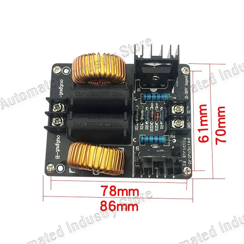 1000W 20A ZVS  Tesla coil power Low Voltage Induction Heating Coil Module Flyback Driver Heater