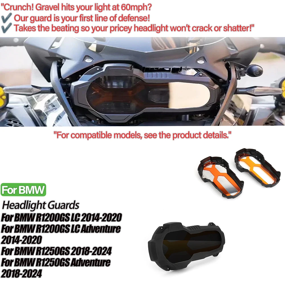 

Motorcycle Accessories For BMW R 1250 GS R1250GS ADV Adventure R1200GS LC R1200 GS ADVENTUER Headlight Protector Guard Cover