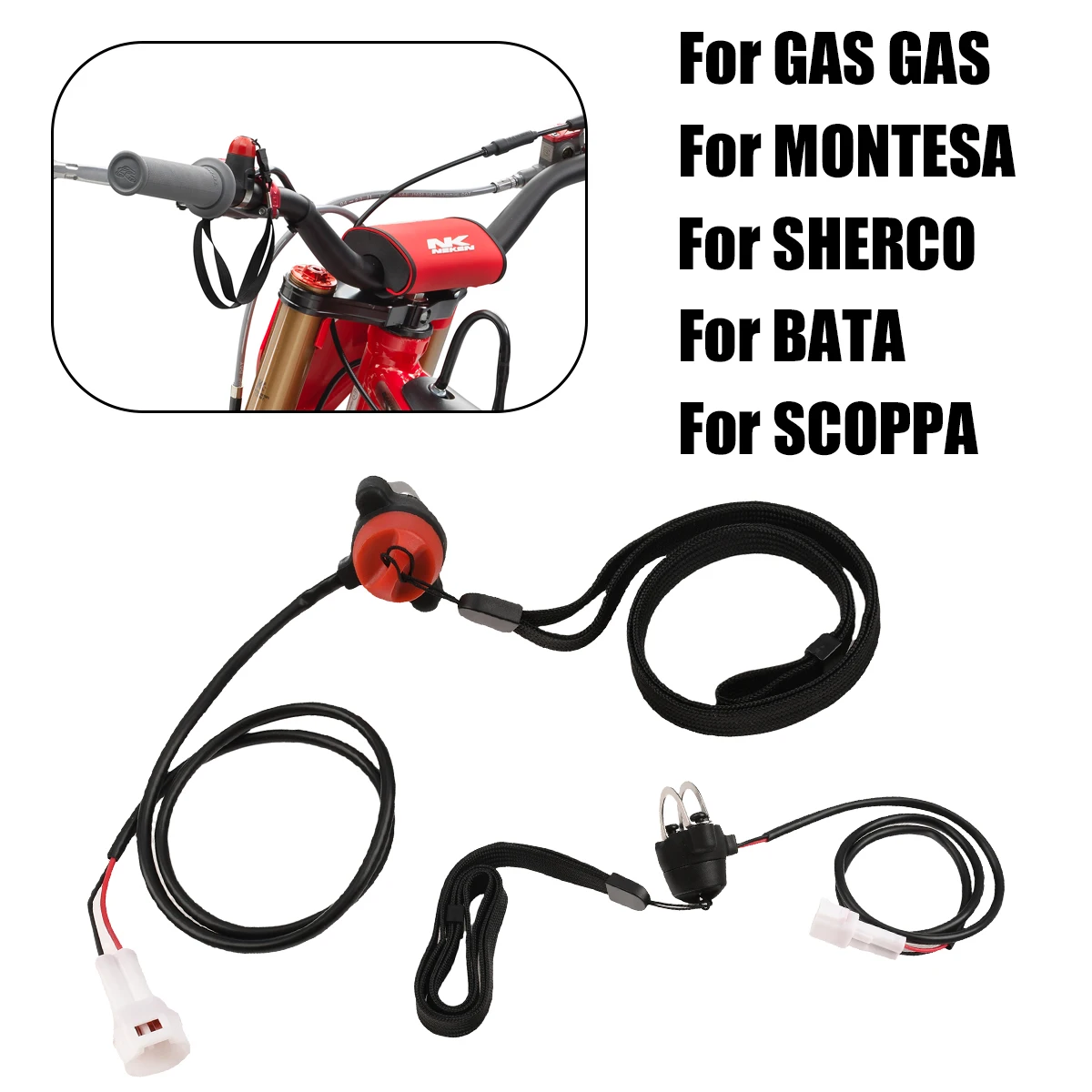 

Motorcycle Accessories To climb Magnetic Suction switch Magnetic switch with rope For GAS GAS MONTESA SHERCO BATA SCOPPA