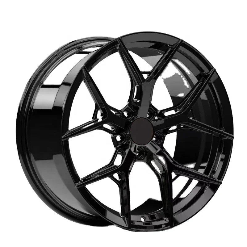 

Viaol 16-26 Inch Forged Car Rims Brushed Black Five Spoke 25/30mm Offset PCD5*120/139.7 CB66.6/77.1 Machined/Chrome For Model 3