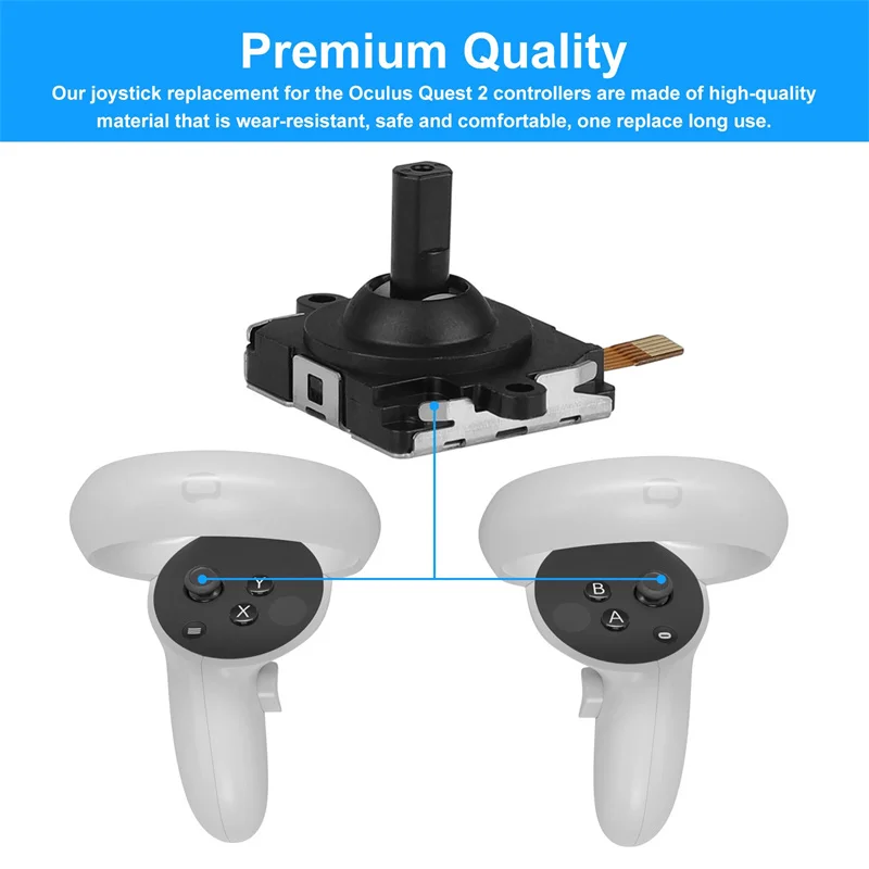 Kit de reparación de joystick analógico 3D 14 en 1 para Oculus Quest 2, repuesto para controlador, izquierdo/derecho 5