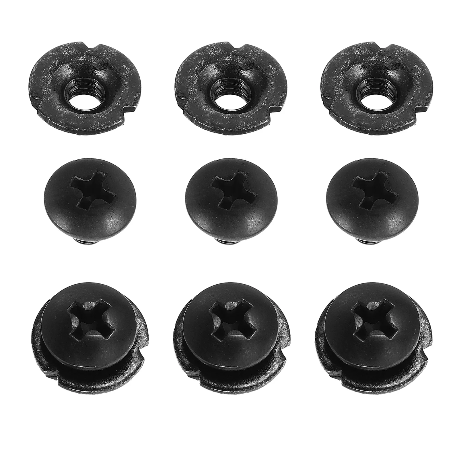 6 conjuntos de fivelas para patins, parafusos, porca, alça de energia, acessórios de substituição, aperto ajustável, leve, portátil, durável