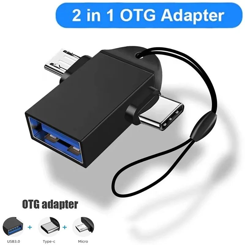 2 In 1 Android OTG Adapter Mobile Phone Adapter USB 3.0 Connector Multi Function Type C To USB Connector OTG Adapter PD Charger