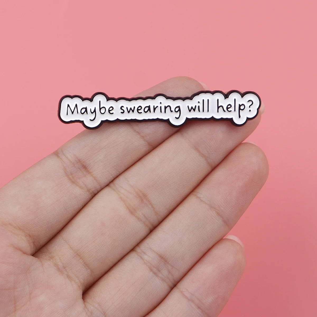 مضحك يقتبس المينا دبوس رسائل بروش الصنوبر التلبيب شارة بدبابيس على ظهره زي الاكسسوارات مجوهرات إبداعية أصدقاء الهدايا #4