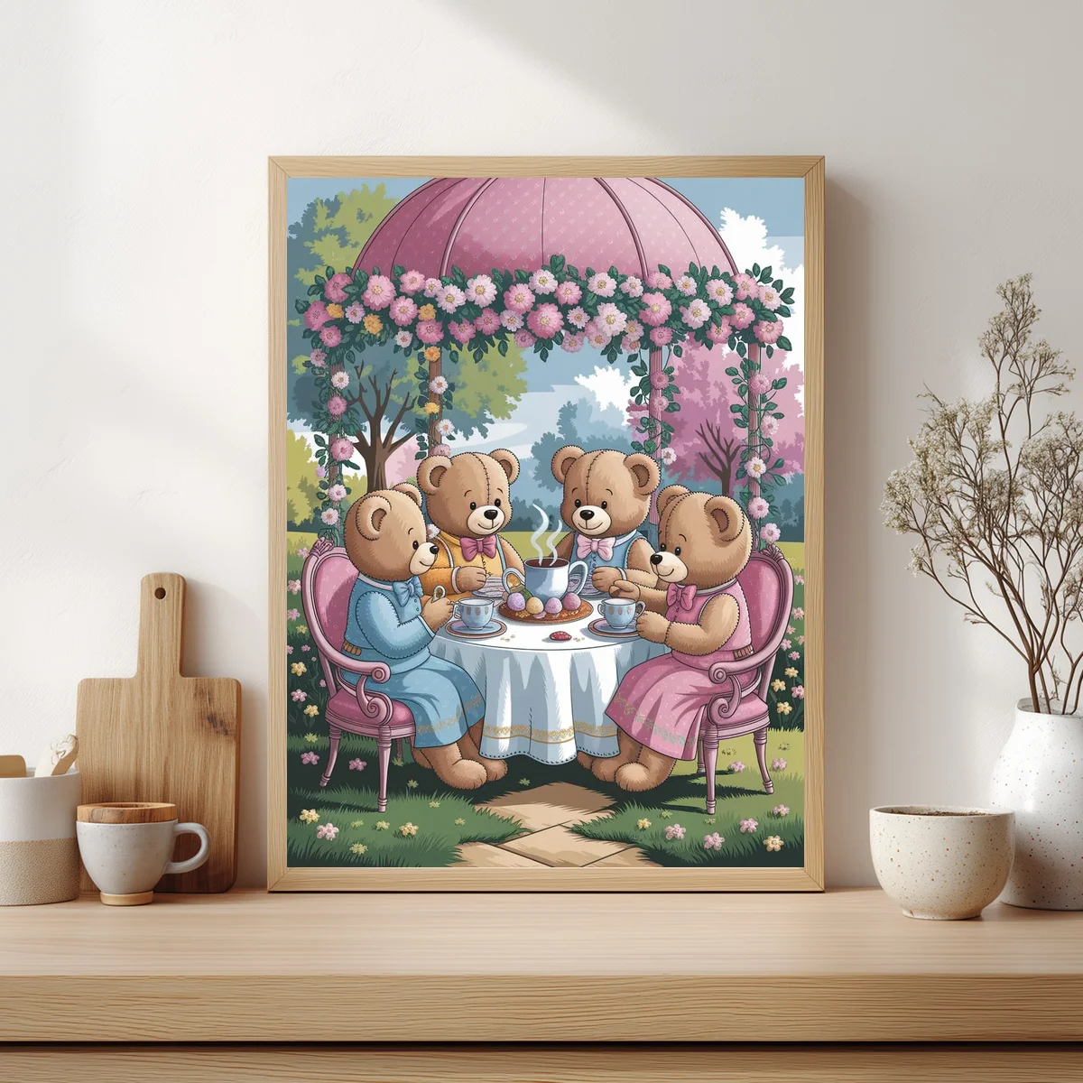 1 Stück 30x40 cm/11,8x15,7 Zoll, 11CT/14CT Kreuzstich-Set, DIY Valentinstagsgeschenk, Stickerei-Set für Festivals, Tiermotiv – Detail 3