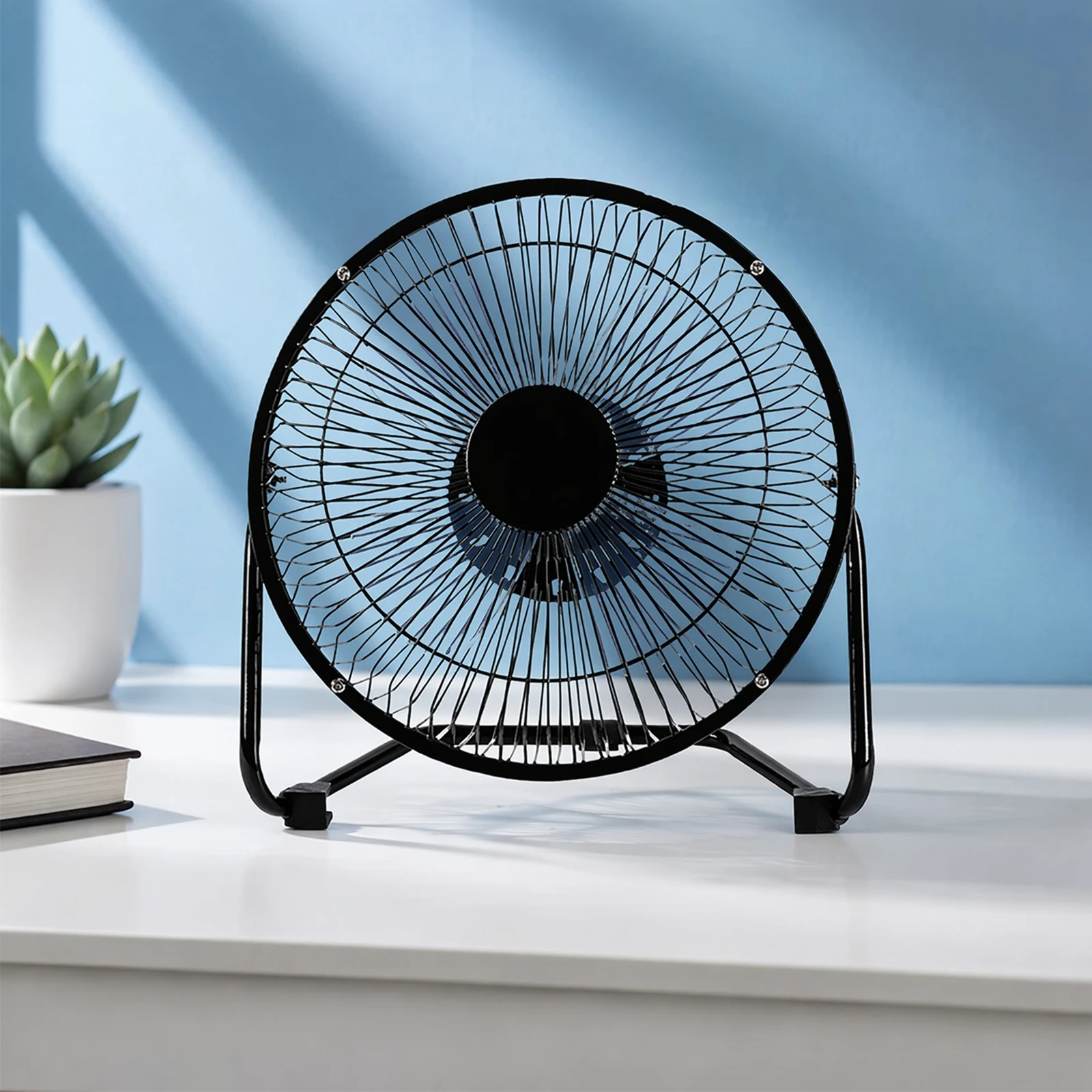 High Velocity Floor Fan Wall Mountable Electric Desktop Fan 3 Speed Settings USB Floor Fan Adjustable Tilt for Home and Office