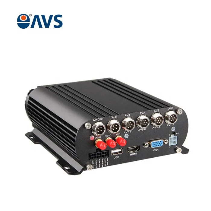 4CH 1080P Mobile DVR Supports HDD And SD Card Storage MDVR For Truck And Bus CMSV6 System HD-MI Output