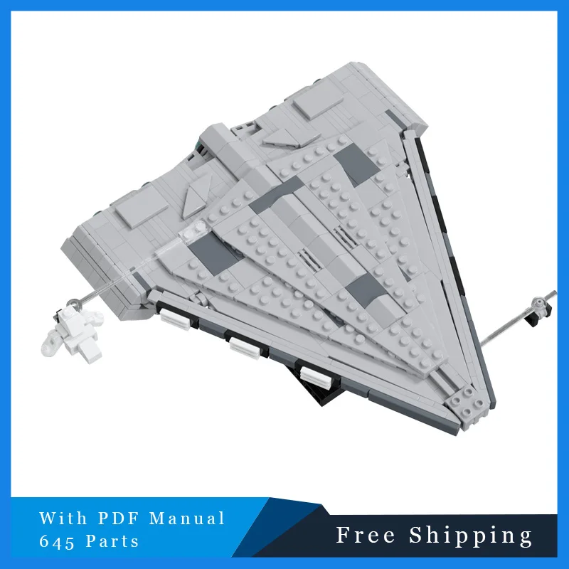 645 parti Star Battle Series Famoso Quasar Cruiser Carrier Building Blocks Mattoni creativi Modello Bambini Display fai da te Regali giocattolo