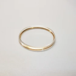 Plastic Lid Shape Watch Glass with A Ring(Gold Color) 30.7mm 31mm Diameter