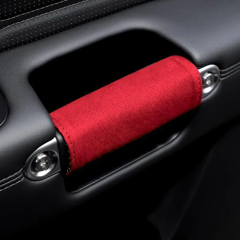 Car Interior Door Handle Protective Cover Car Door Pull Glove Decoration Car Armrest Glove Roof Handle Protective Cover