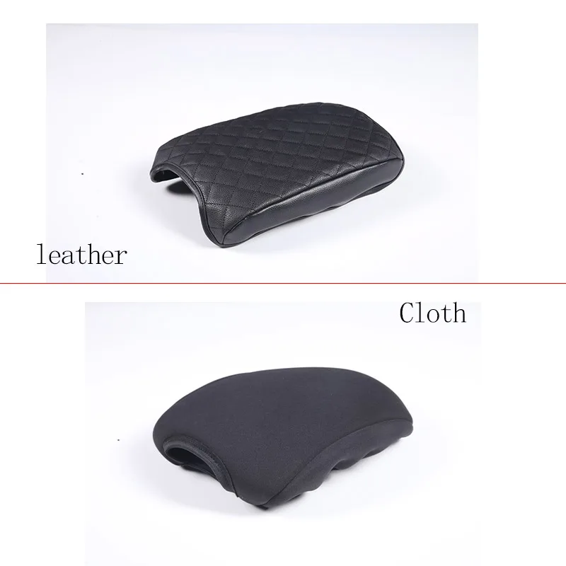 For Jaguar F-TYPE 2013-2022 leather/cloth Black Car center armrest box protective cover Car Interior Accessories