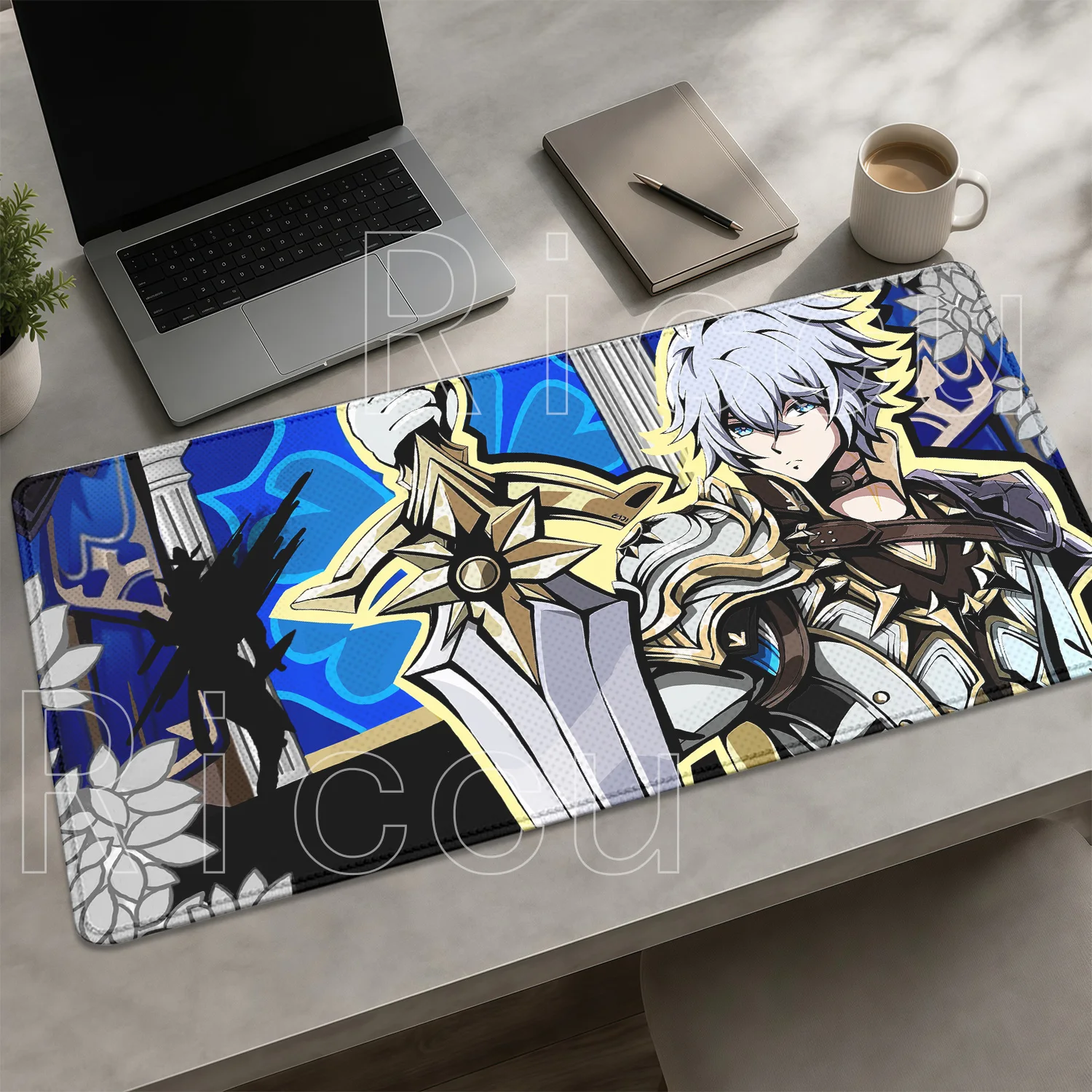 Gaming HSR Phainon Honkai Star Rail HD Printing Mousepad PC Keyboard Rubber Overlock Mouse Pad Office Non-slip Base XXL Desk Mat