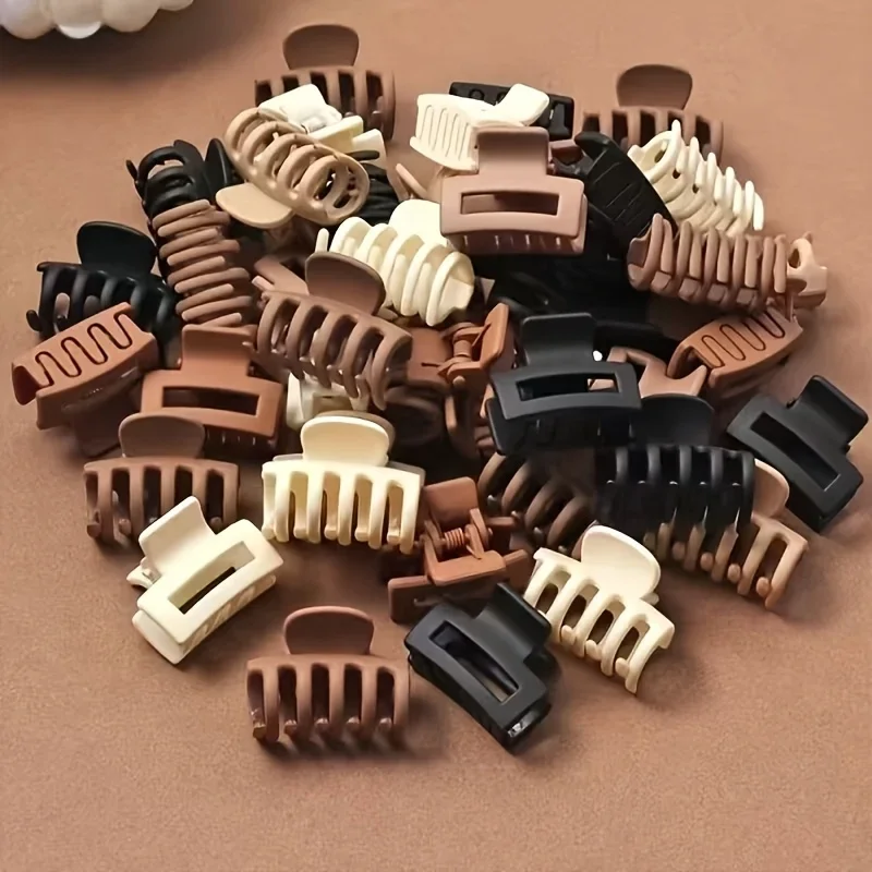 30Pcs Beige Mixed Pack Small Clips, Cute Girl Accessories - Perfect for Daily Use, Special Occasions, or Travel Gifts