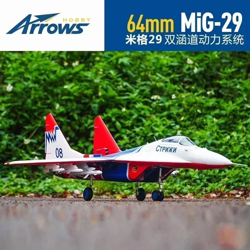 Modello di aereo Twin 64mmmig-29 Mig 29 come Real Combat Show Aircraft Rc Plane Pnp Airplane Toy