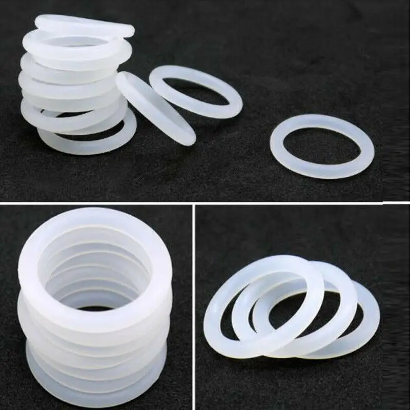 CS 2.4mm 2.5mm Red Silicone O-Ring VMQ Food Grade Sealing Ring Gasket Washer OD 6 - 180mm Waterproof Heat-Resistant Insulated