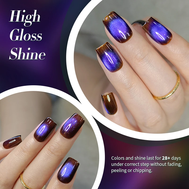 본 프리티 10ml 레드 그린 퍼플 캣 마그네틱 젤 네일 폴리쉬 울트라 샤인 세미 퍼머넌트 소크 오프 UV LED 바니쉬 디자인