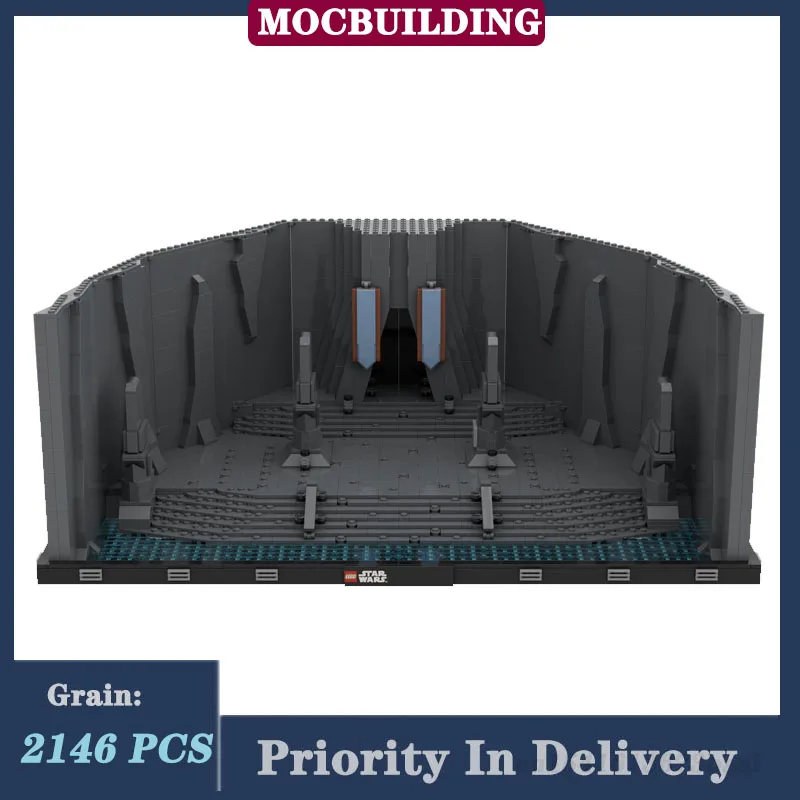 MOC Space Movies Scene Ruins Model Building Block Assembly Rock Collection Series Toy Gifts