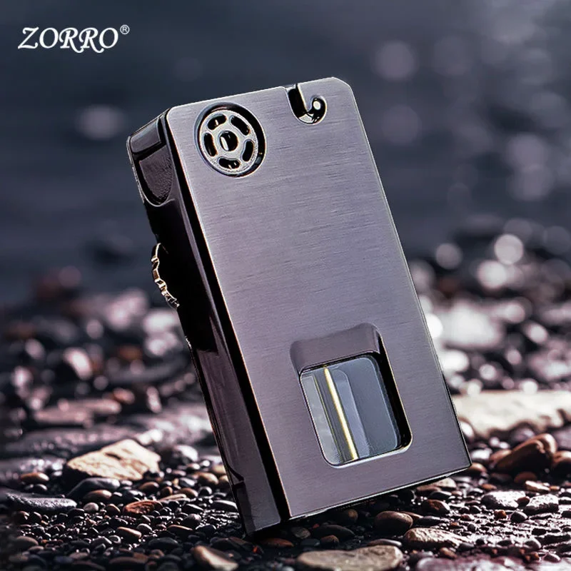 Zorro 785 Kerosene Lighter Transparent Warehouse Esprit Creative Windproof One Button Press Ignition Lighter Wholesale