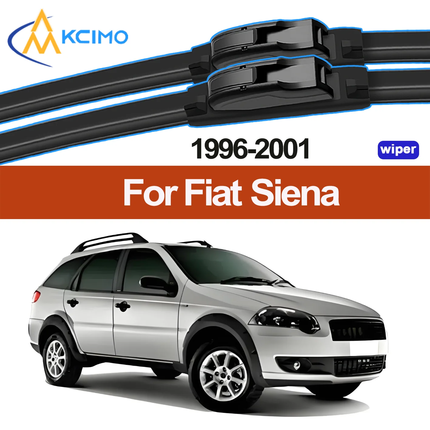 

2PCS New Wiper Blades for Fiat Siena 178 1996-2001 Fiat Petra Fiat Palio Sedan Pyeonghwa Hwiparam Dodge Forza Dodge Vision Brush