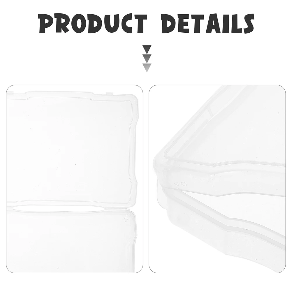 

5Pcs Photo Box Containers Compact Portable ganizer Cases Photos Storage Container Postcards Case Pictures Holder Craft Storage