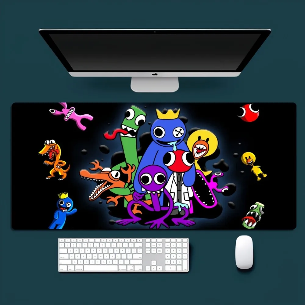 Game R-Rainbow F-Friend Cool Survival Mousepad Office Small Large PC Computer Keyboard Mouse Game Rubber Anti-Slip Mice Mat Big