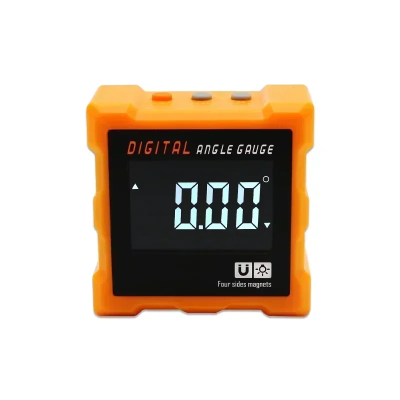 SHAHE Digital Angle Gauge Level Box Angle Finder طاولة منقلة رقمية مع قاعدة مغناطيسية بأربعة جوانب
