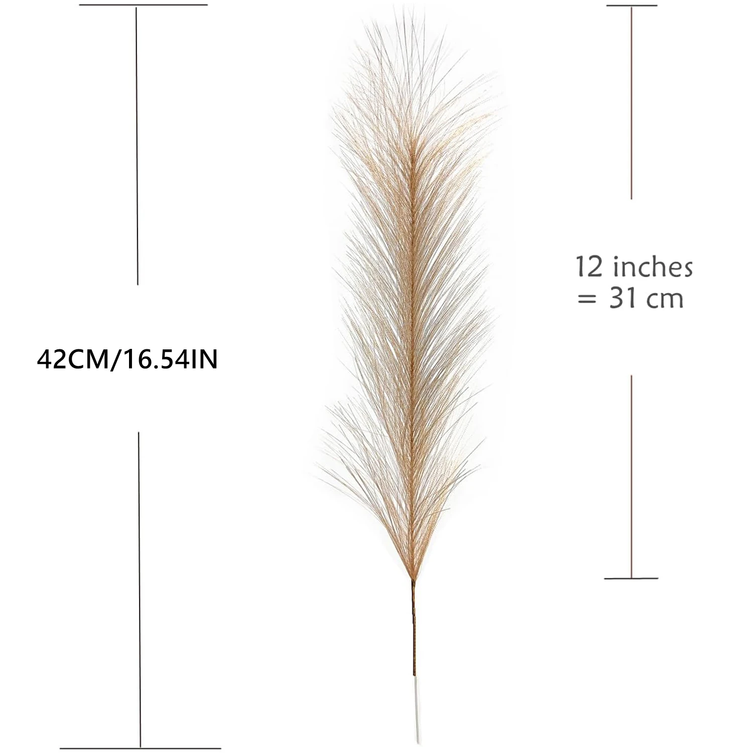10/50 Stücke Pampas Gras Schilf Künstliche Pflanzen Hause Wohnzimmer Outdoor Garten Festival Kranz Hochzeit Brautsträuße Dekorationen – Detail 1