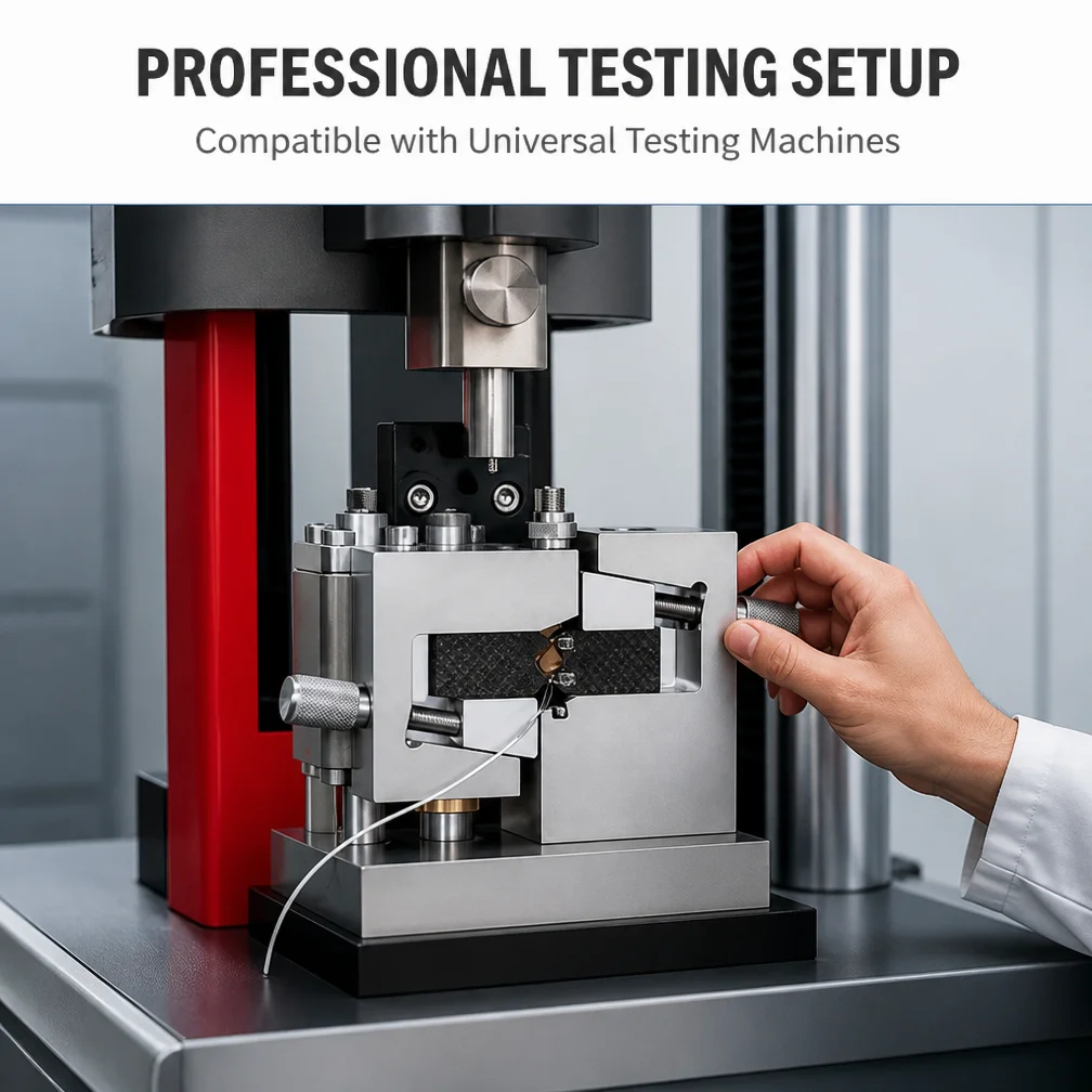 ASTM D5379 Hardened Steel V-notch Shear Fixture for Iosipescu Composites Material Testing Equipment